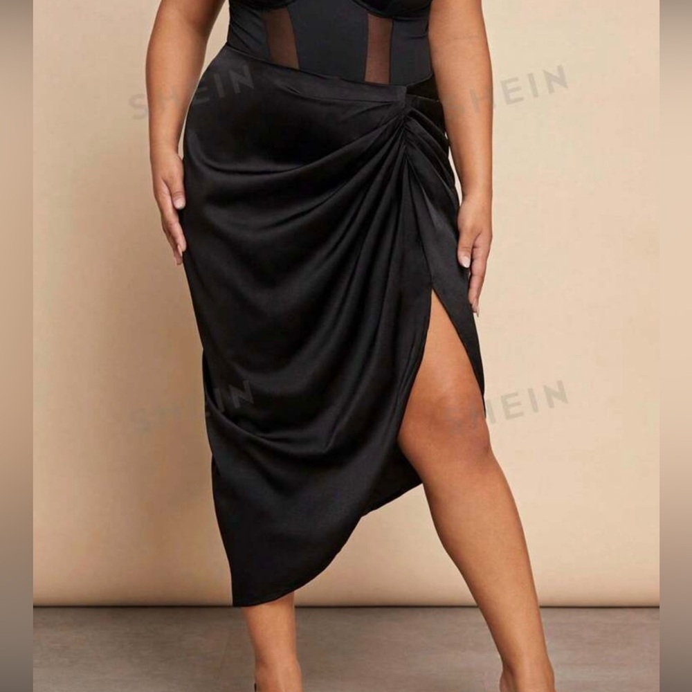 SHEIN high waisted slit skirt XL